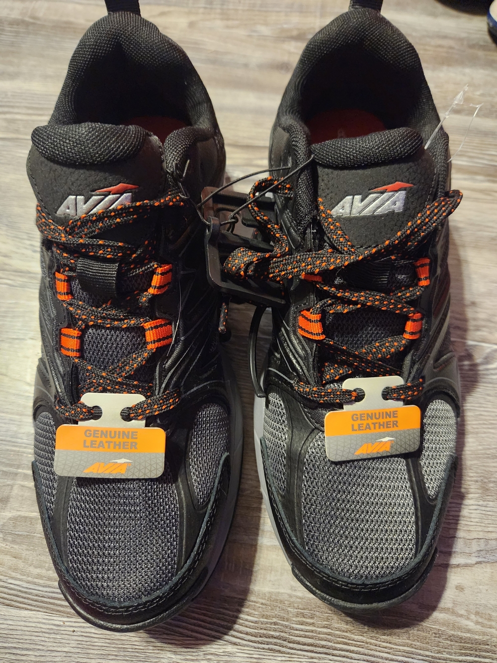 AVIA Men’s Black & Orange Athletic Shoes